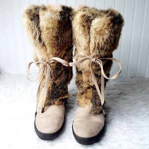 Vintage PAJAR vegan fur boots